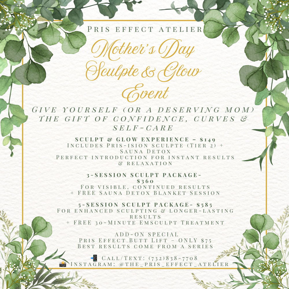 Mother’s Day 2026 promo at Pris Effect Atelier in Matawan, NJ