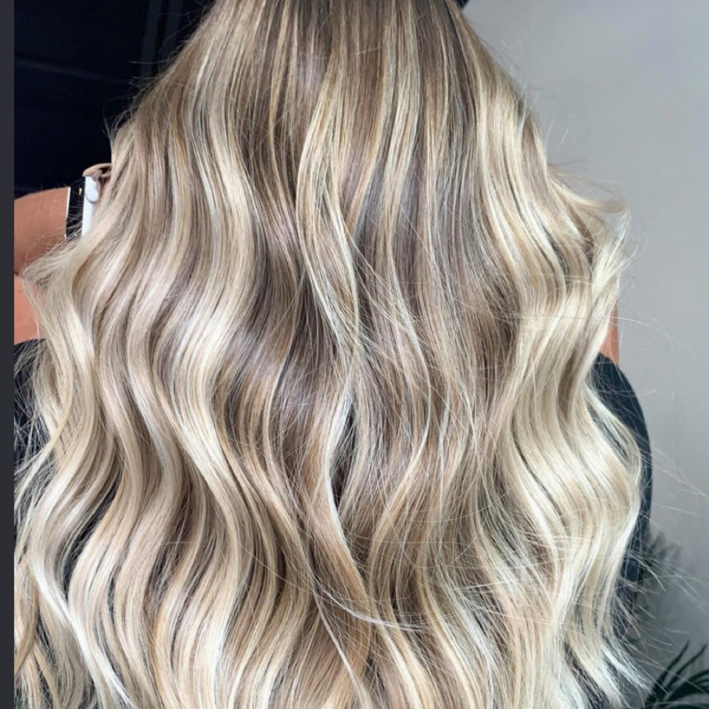 Custom Foil Highlights & Color at Jenna’s chair in West Bloomfield, MI