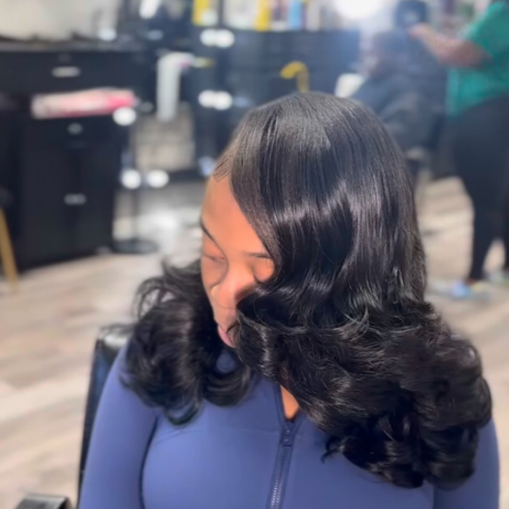 100% Raw Bundles Sew-in 18” at Allure Salon in Port St Lucie, FL