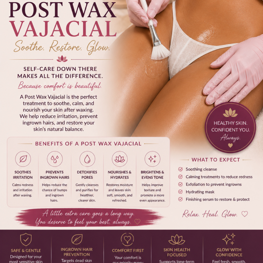 Post Wax Vajacial at Quiet Beauty Esthetics By Tamika in Columbia, SC