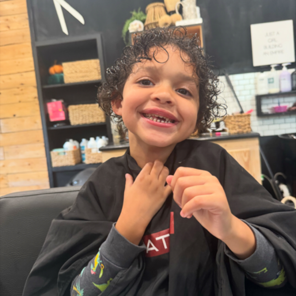 Kid’s hair Cut at Studio Black in Champaign, IL