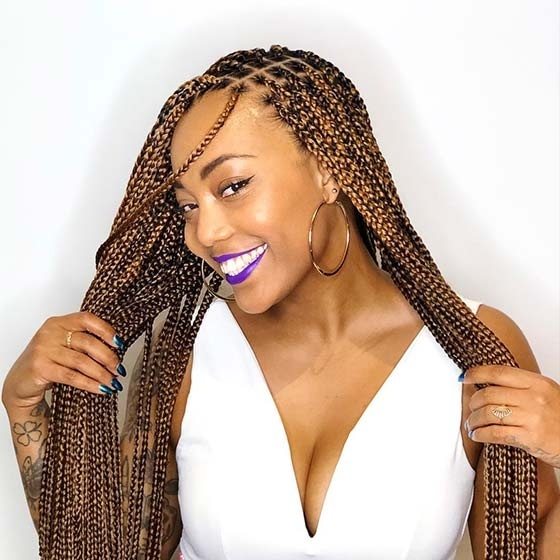 KNOTLESS SMALL LONG BRAIDS at Favourite Hair Braiding in Cantonsville, MD