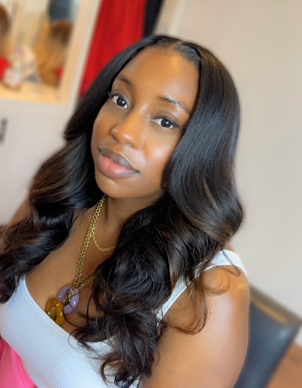 Traditional Sew-In (Middle Part)