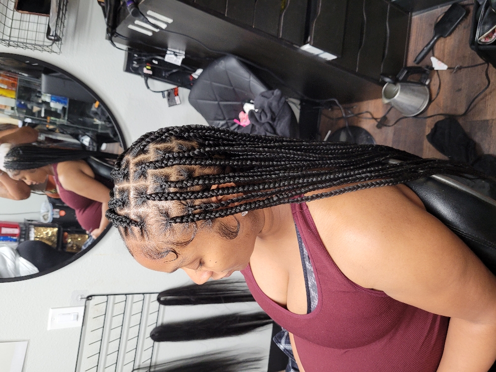 Med Knotless boxbraids