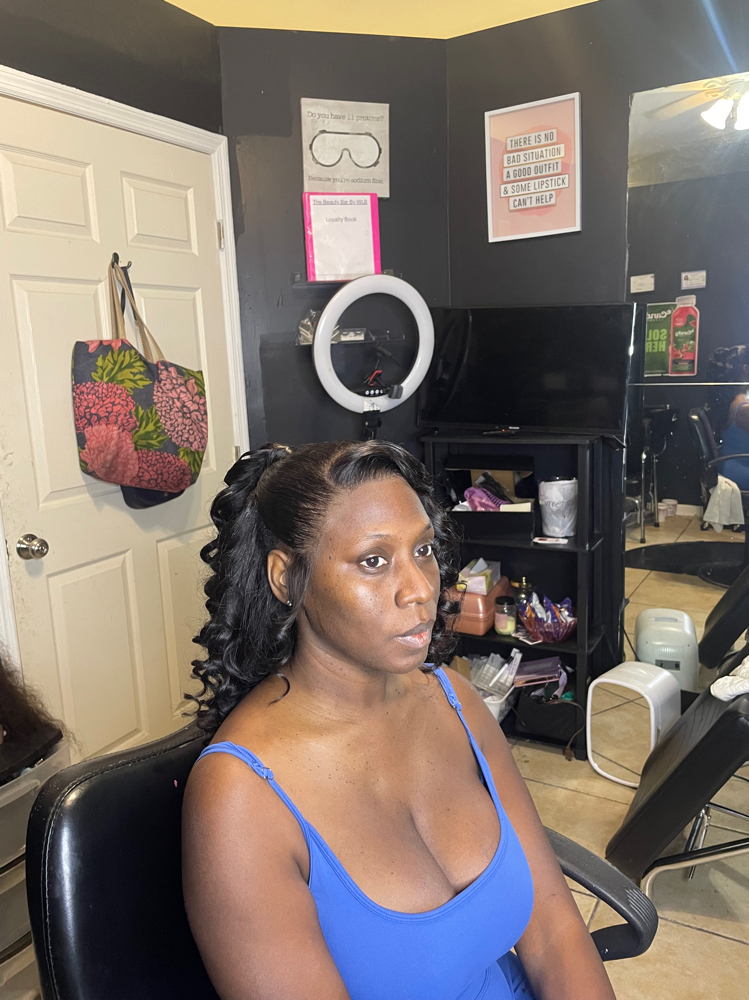 Half-up Half-down Quickweave