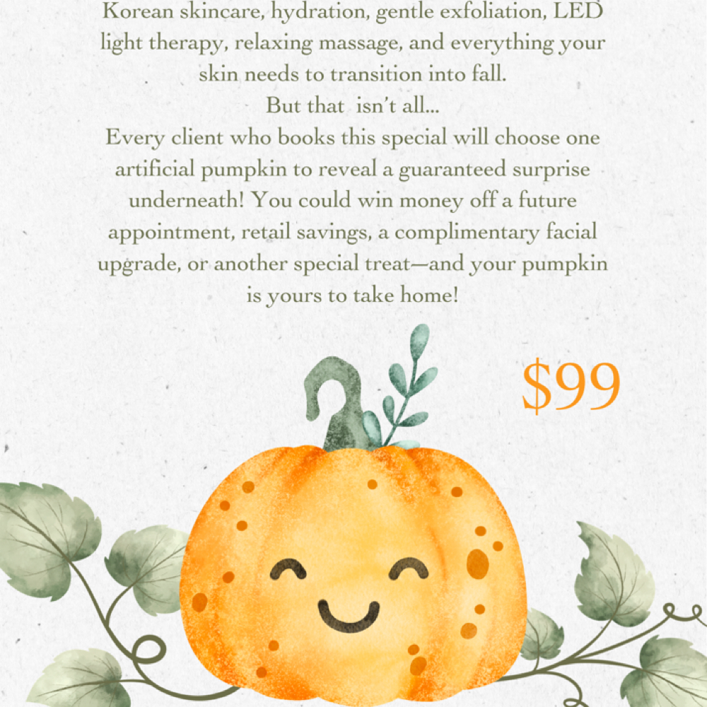 Pick A Pumpkin Fall Facial at Aesthetics by Abby in Alliance, OH