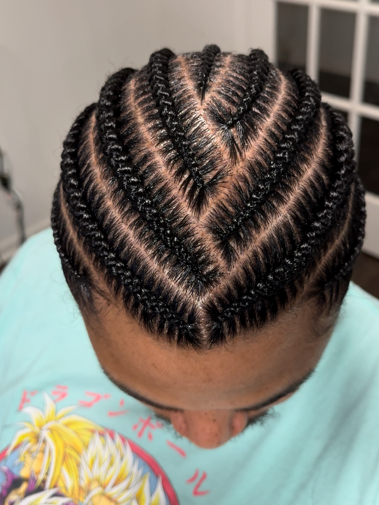 6-10 Straight Back Stitch Braids