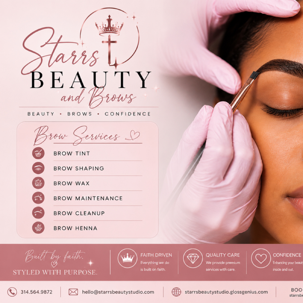 Brow Tint + Wax & Shape at Starr's Beauty Studio in St. Louis, MO