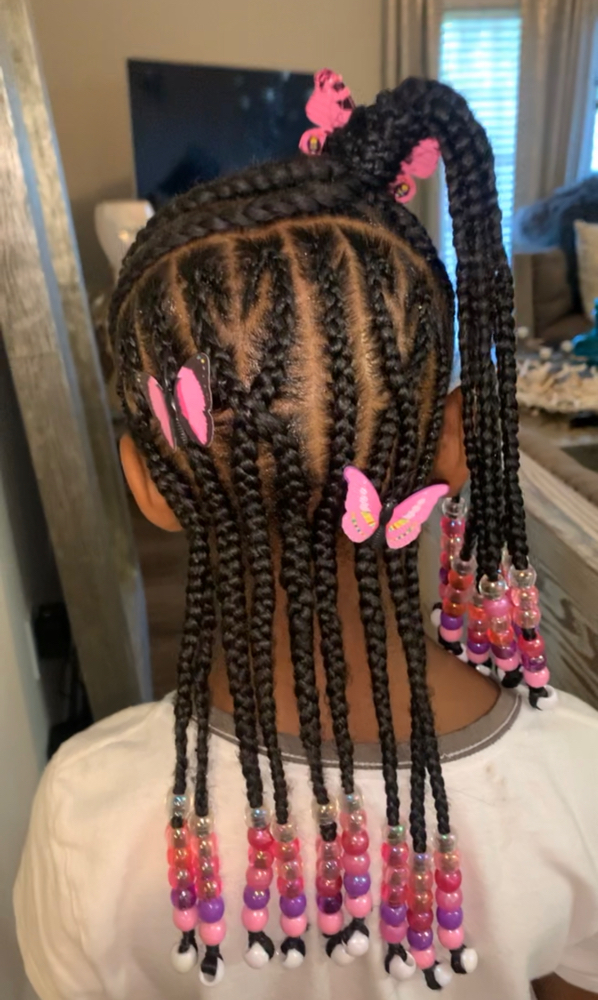 Kids Braids Half Up Half Down