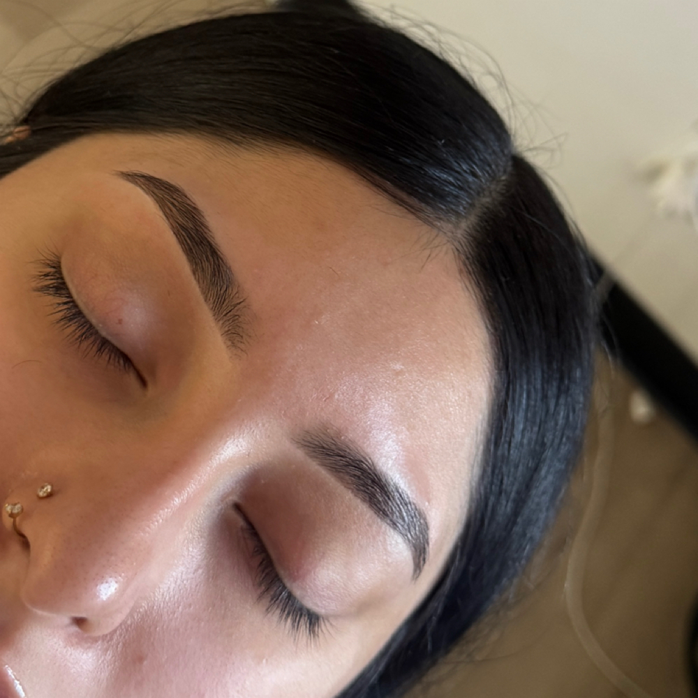 Brow shape + Hybrid tint at Essence Esthetics in Omaha, NE