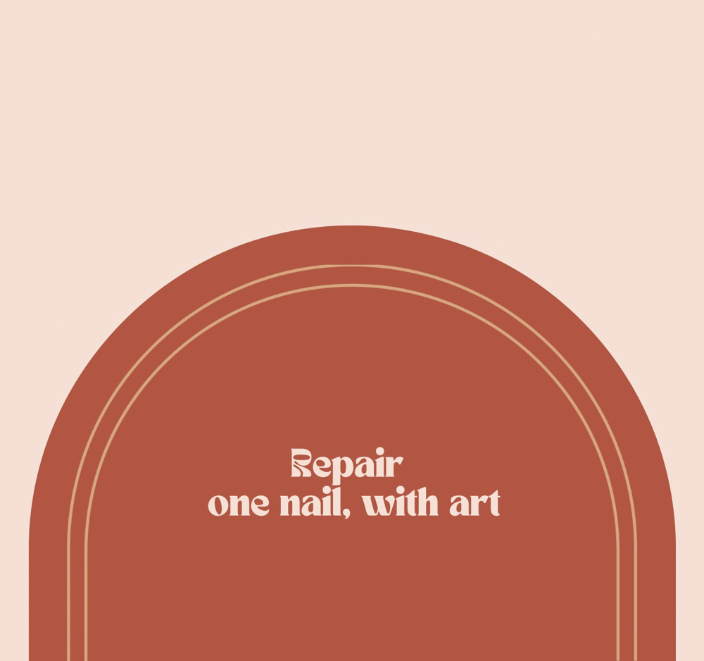 REPAIR- 1 nail, with art