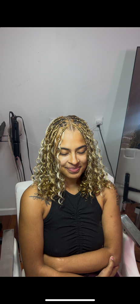 Boho Knotless Bob