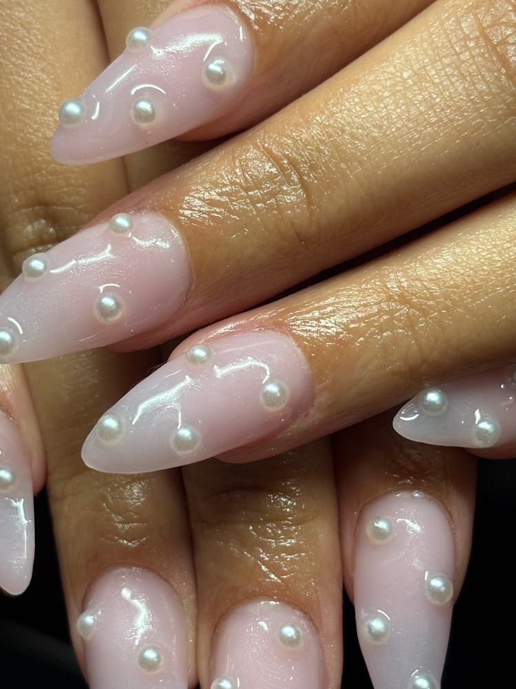 Acrylic full set (long) at Dolled Up Nails by Harley in saint.joseph, MO