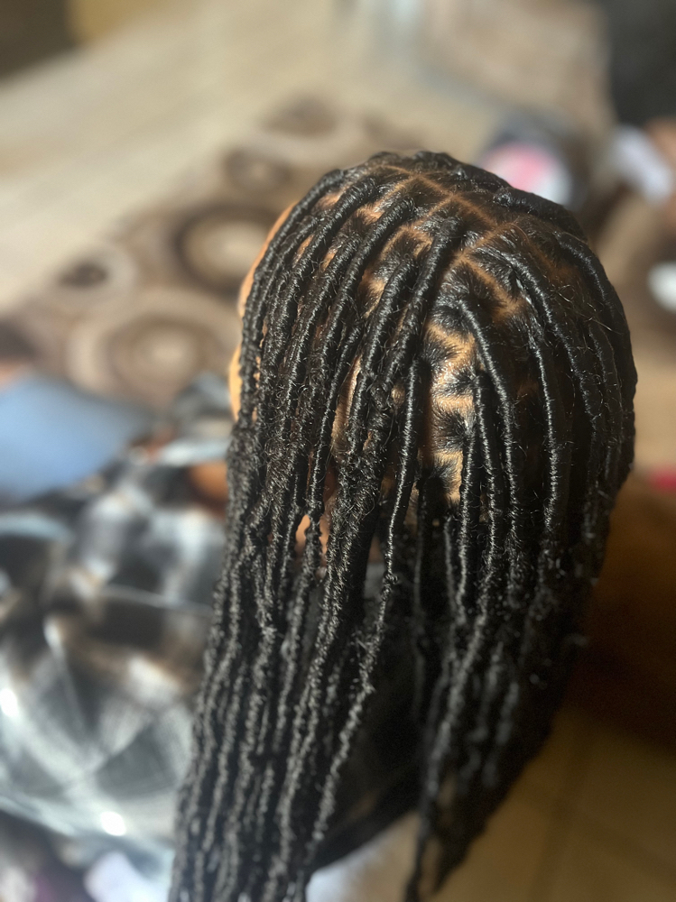 Medium Soft Locs at Monaye’s in Lubbock, TX