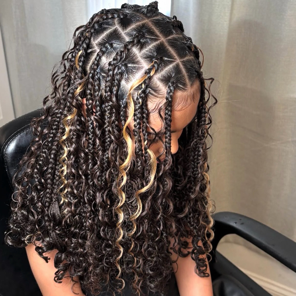 (Kids Only) Medium Boho Knotless