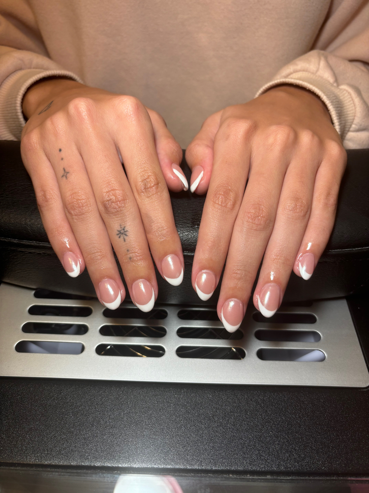 French/ Ombre/ Cateye at Nails by Steph in Mt. Pleasant, TN