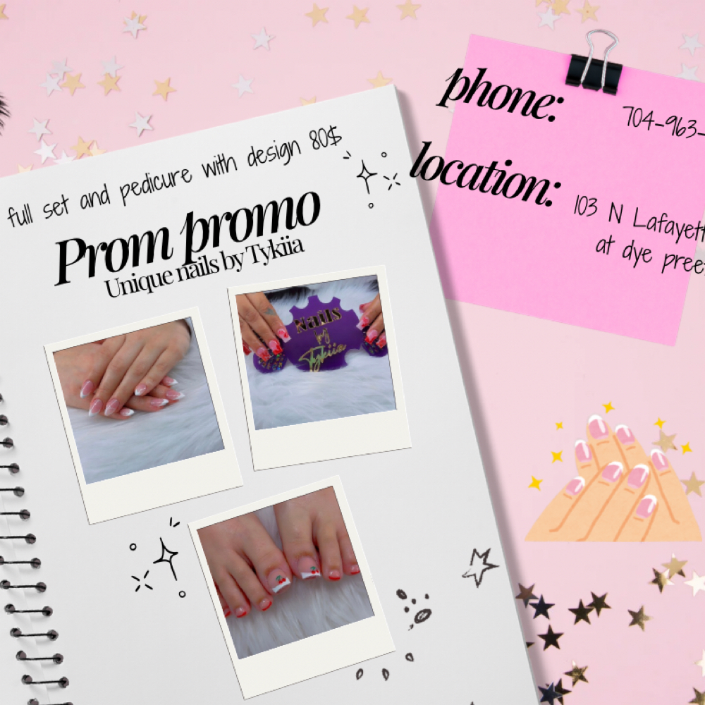 Prom Promo at Unique nails by tykiia in Shelby, NC