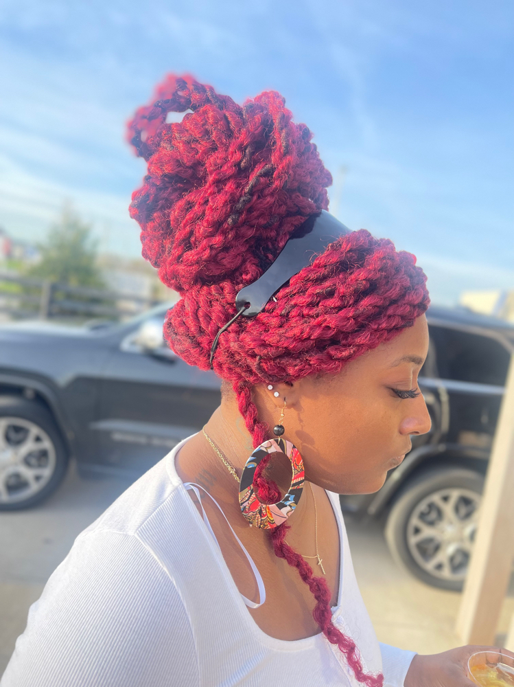 Extended Two Strand Over Locs