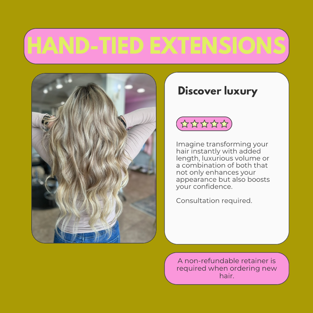 Hand-tied Extensions