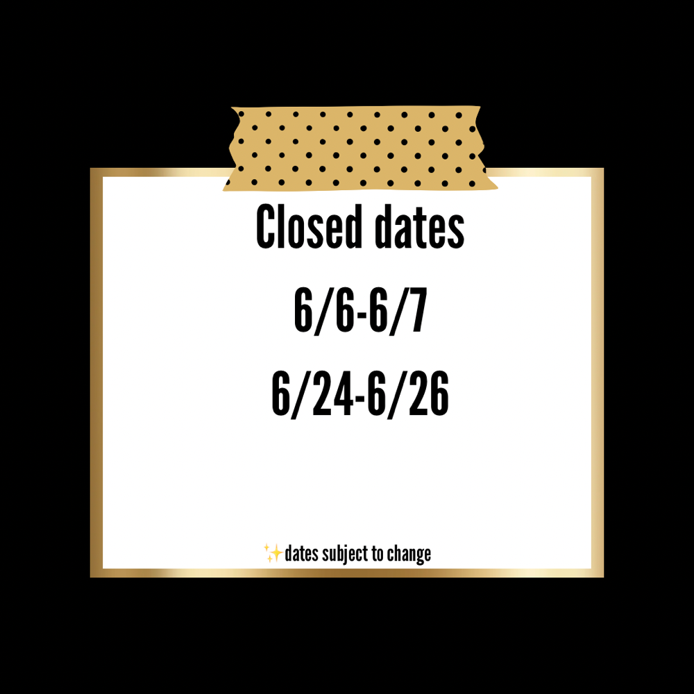 Closed Dates