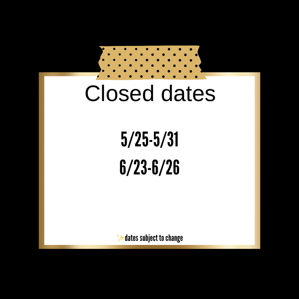 May-June Closed Dates at Crochet Braid Studio in Snellville, GA