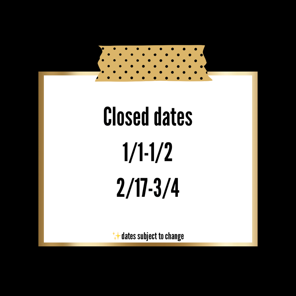 Closed Dates