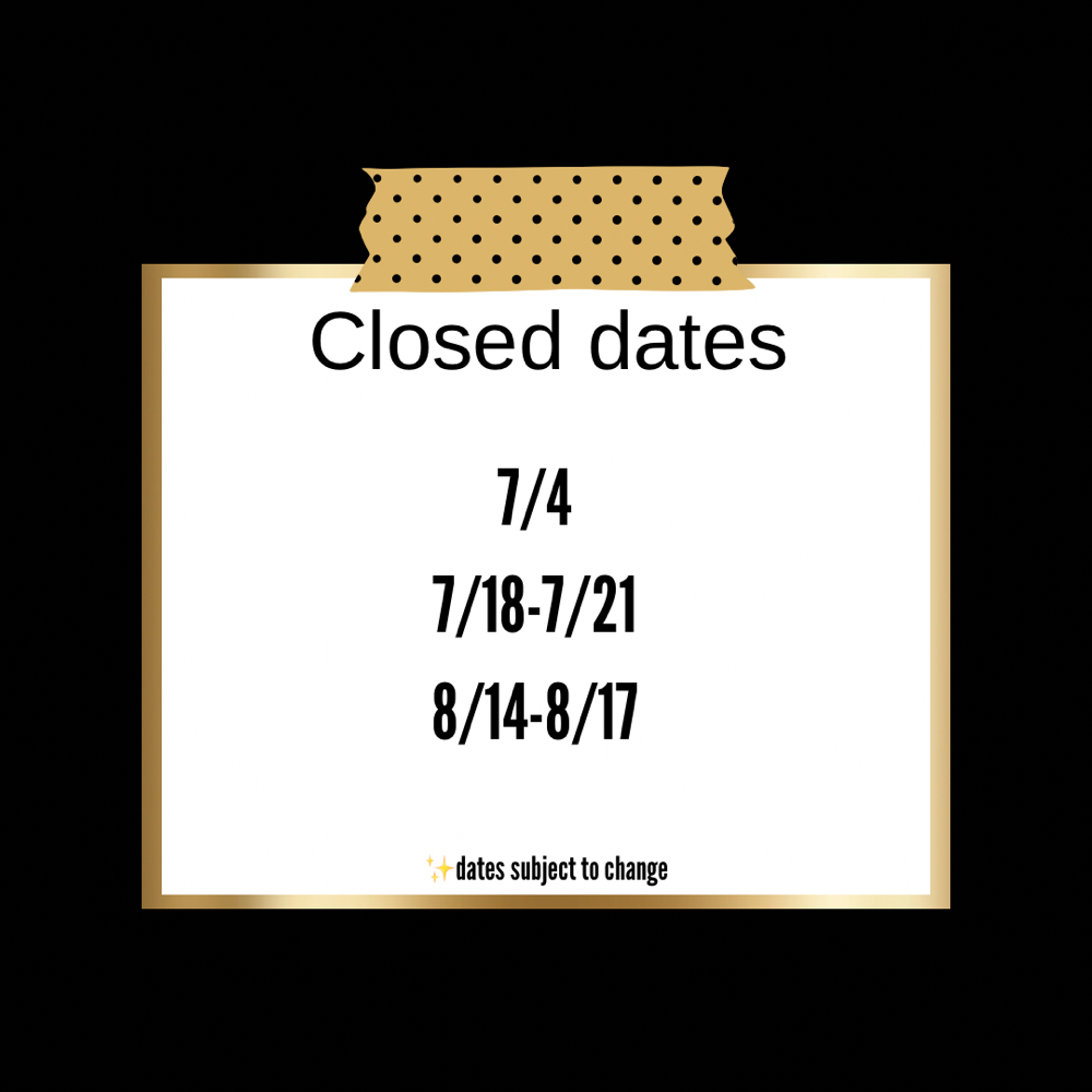 May-June Closed Dates at Crochet Braid Studio in Snellville, GA