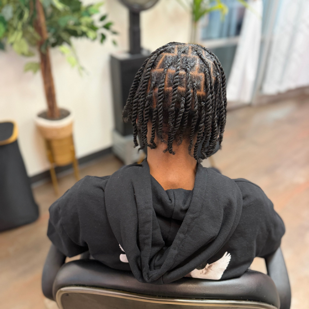 Young Men Braid Removal Service at Ashmir Styles LLC Salon in Chester, VA