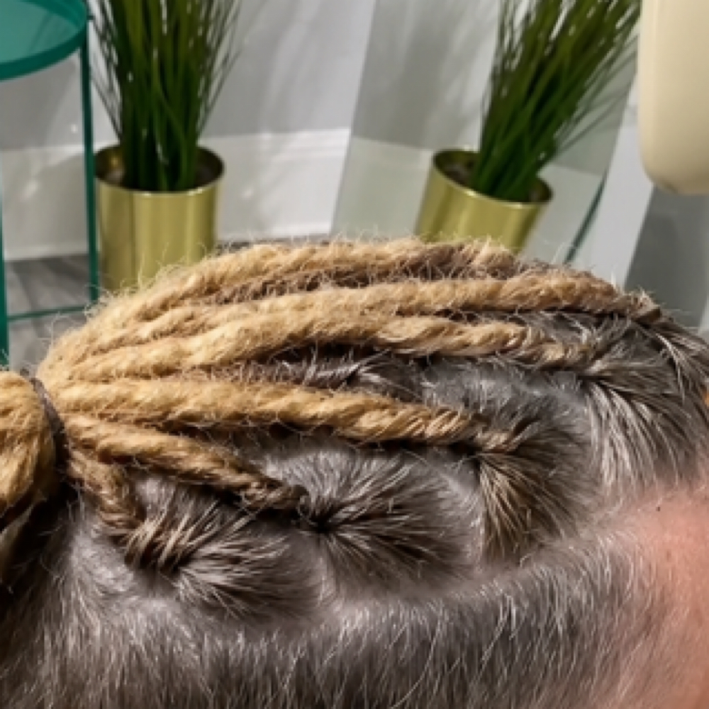 Straight Texture Starter Locs at DeLisha Doin’ Locs Well in Charlotte, NC