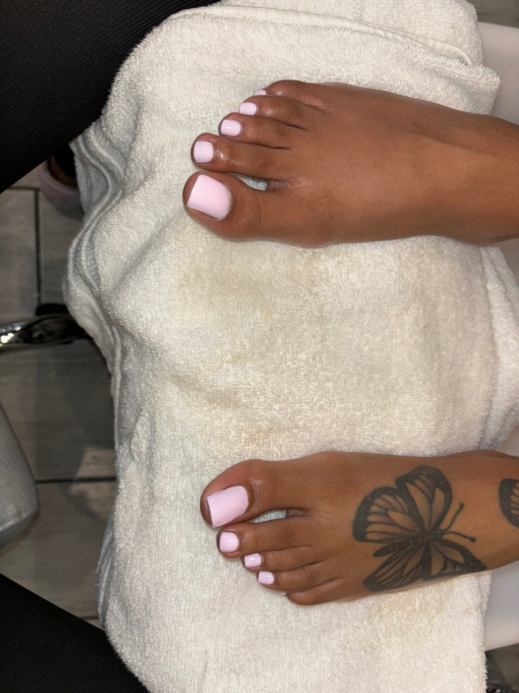 Basic Pedicure ~ Gel Polish