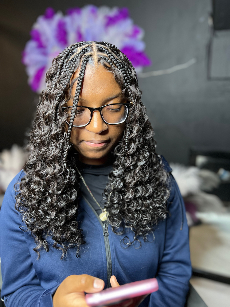 Boho Knotless Bob