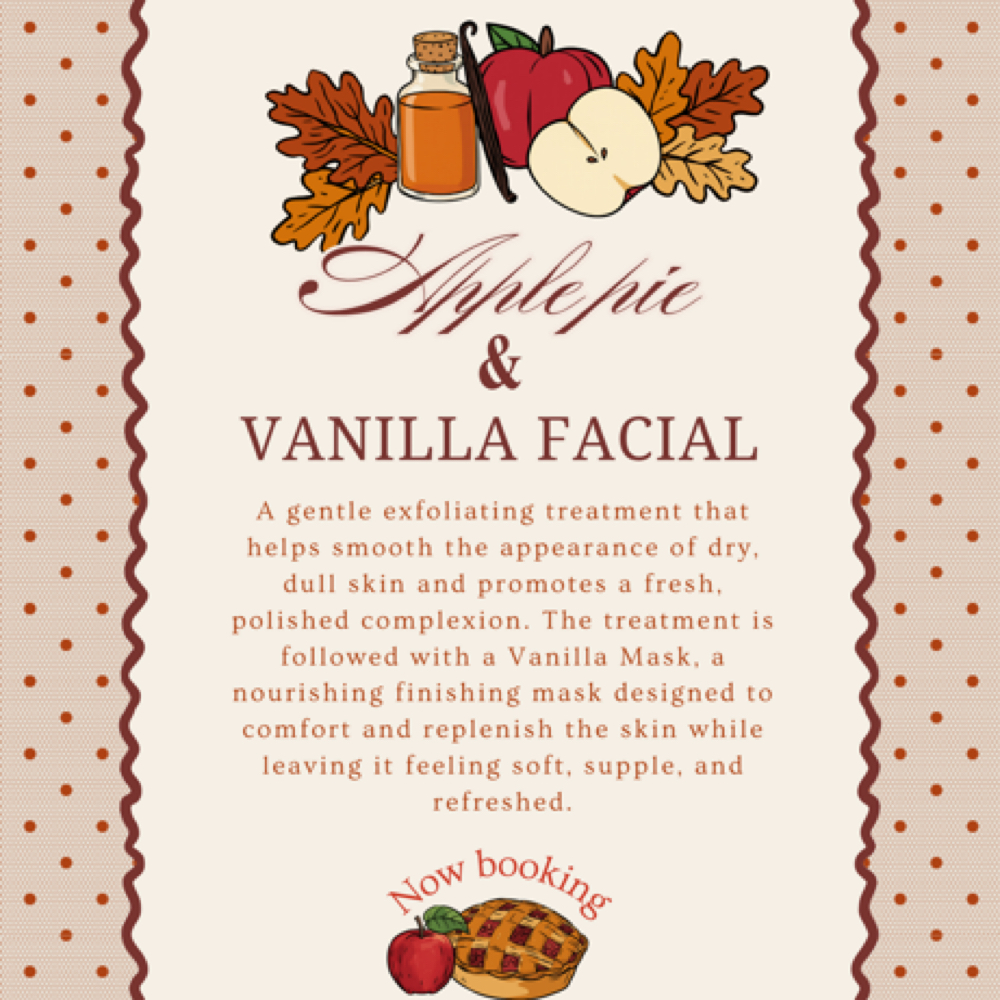 Apple Pie & Vanilla Facial at kendall newman in Athens, TN