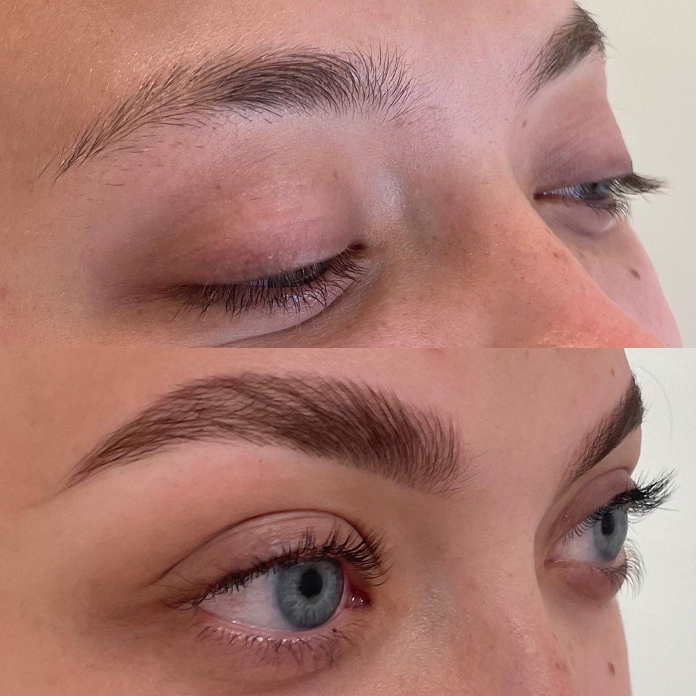 Brow Lamination + Wax & Tint