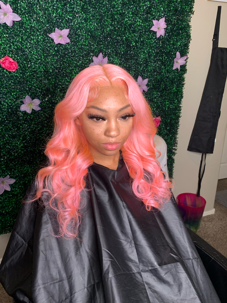 Colored Wig Install DYE INCUDED