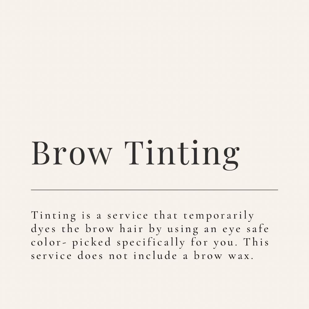 Brow Tinting