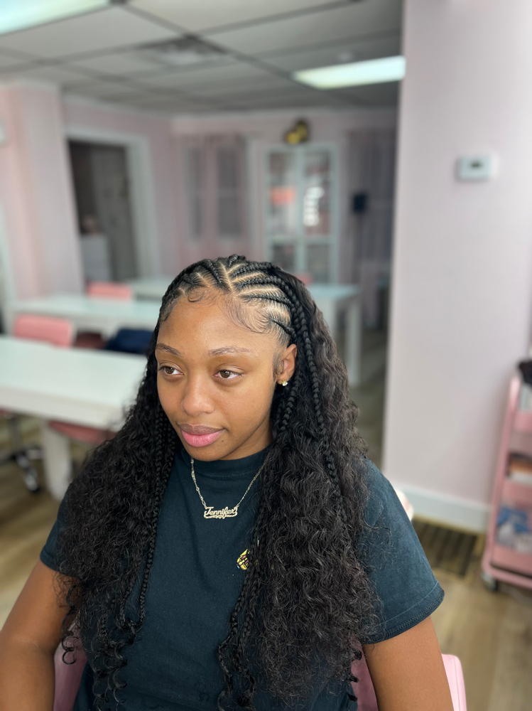 Half Braids Half Sew-in