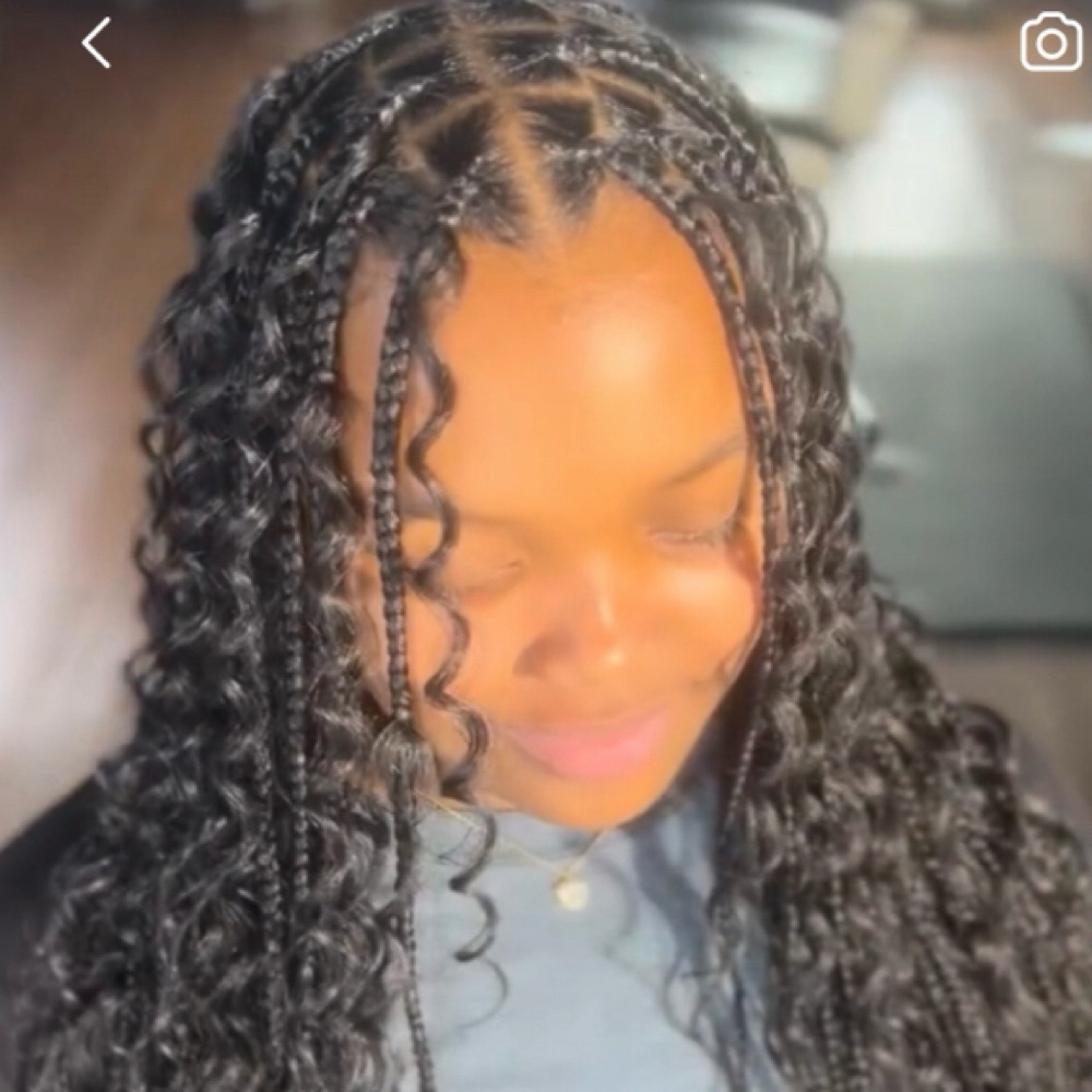 Bohemian Box braids at The Loc Kingdom in Oxford, AL