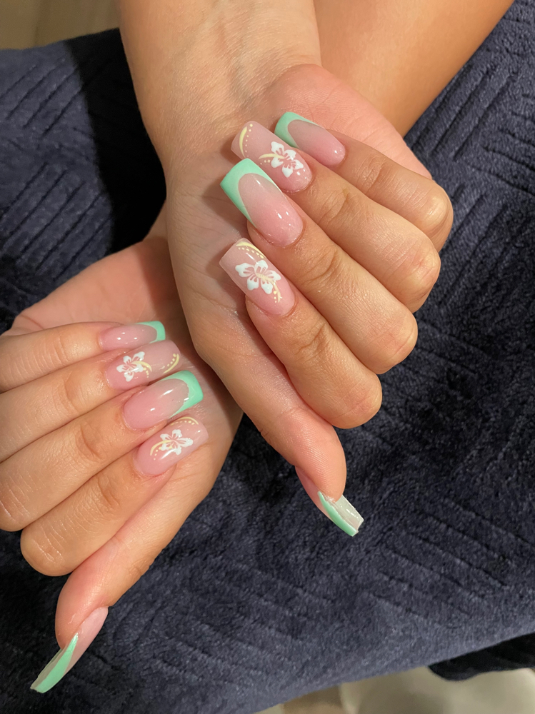Long Acrylic Nails