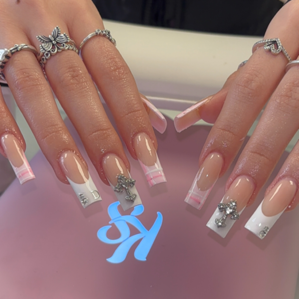 Long Acrylic Fullset at nailssbyjessicaaa in Waukegan, IL