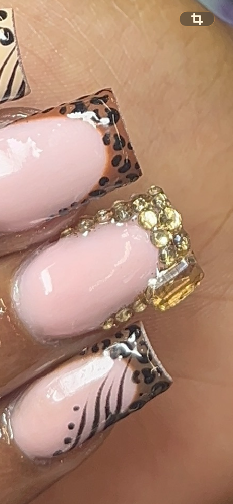 French Tip Blinged Out