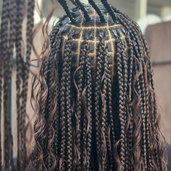 Knotless Boho Braids at MsDeein Luxury Glam in Carrollton, TX