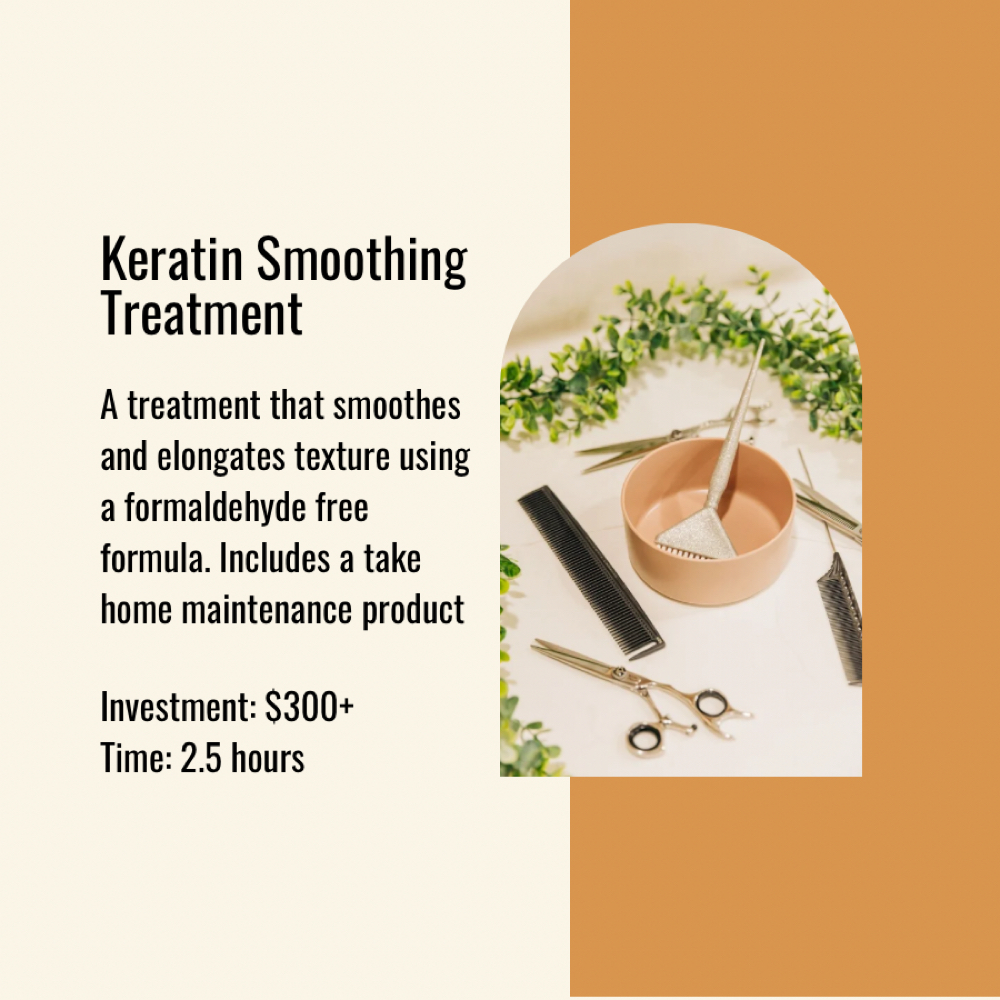 Keratin Smoothing Treatment at Sunkissed Studio Salon in Palm Desert, CA