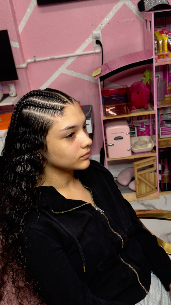 4-6 braids No Weave Extensions