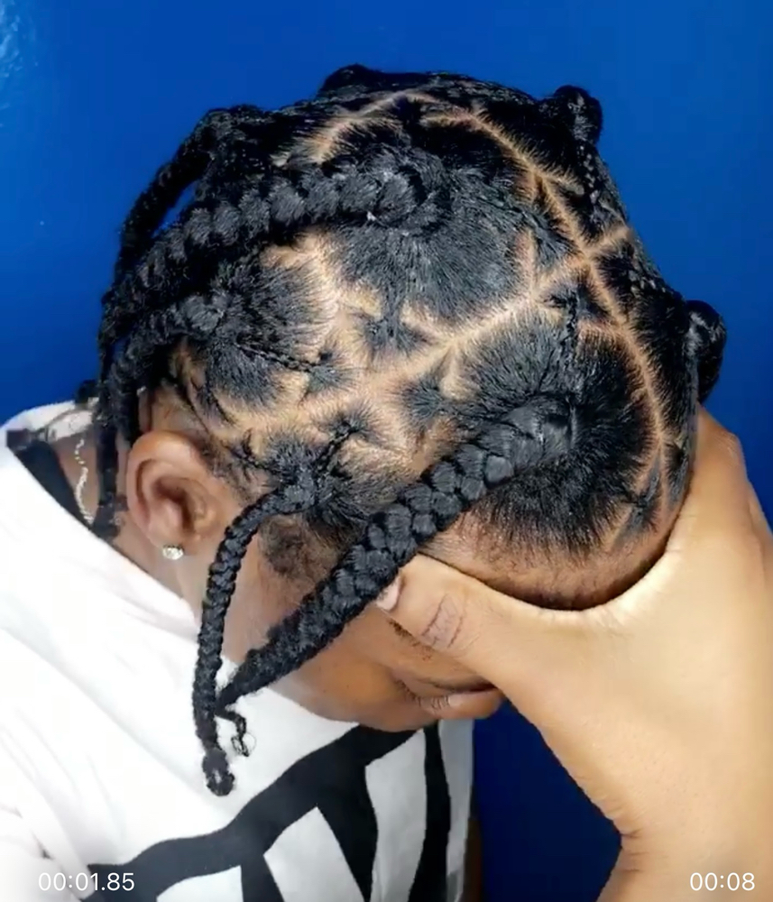 Card Playing Box Braids