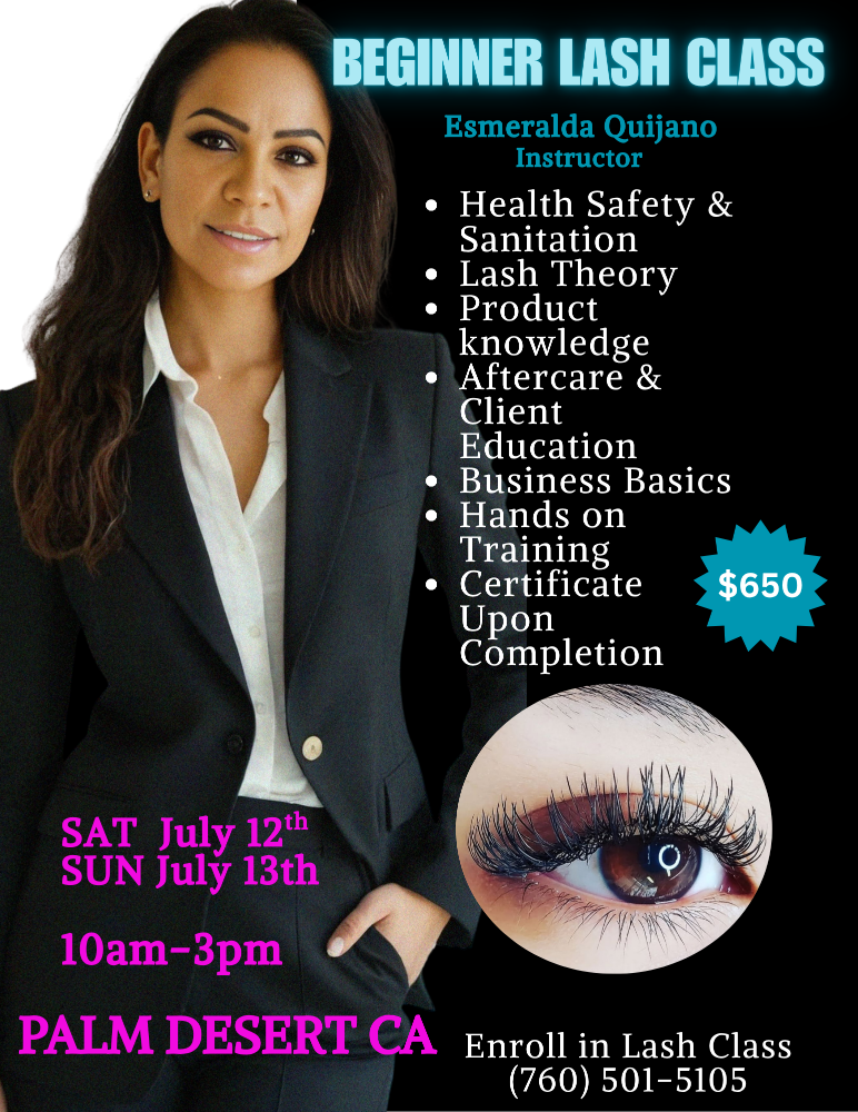 LASH EXTENSIONS ARTISTRY CLASS