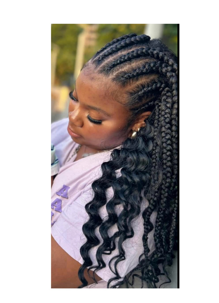Feed In braids at ATouchOfZyian Hair and Beauty in Pittsburgh, PA