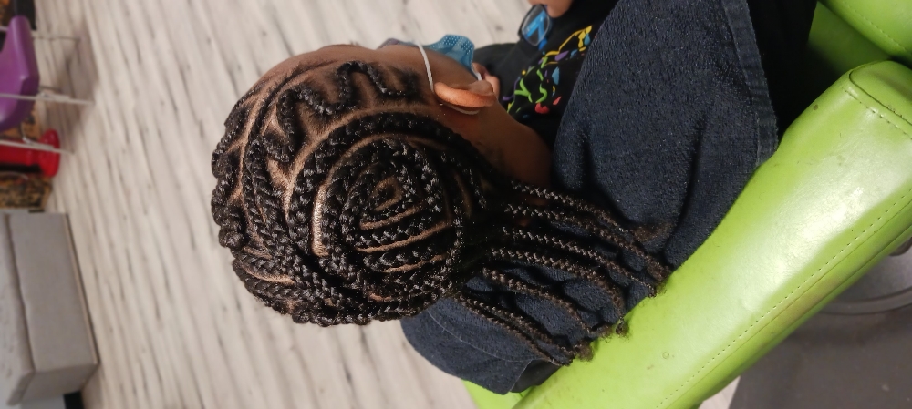 Natural Cornrow Style Small