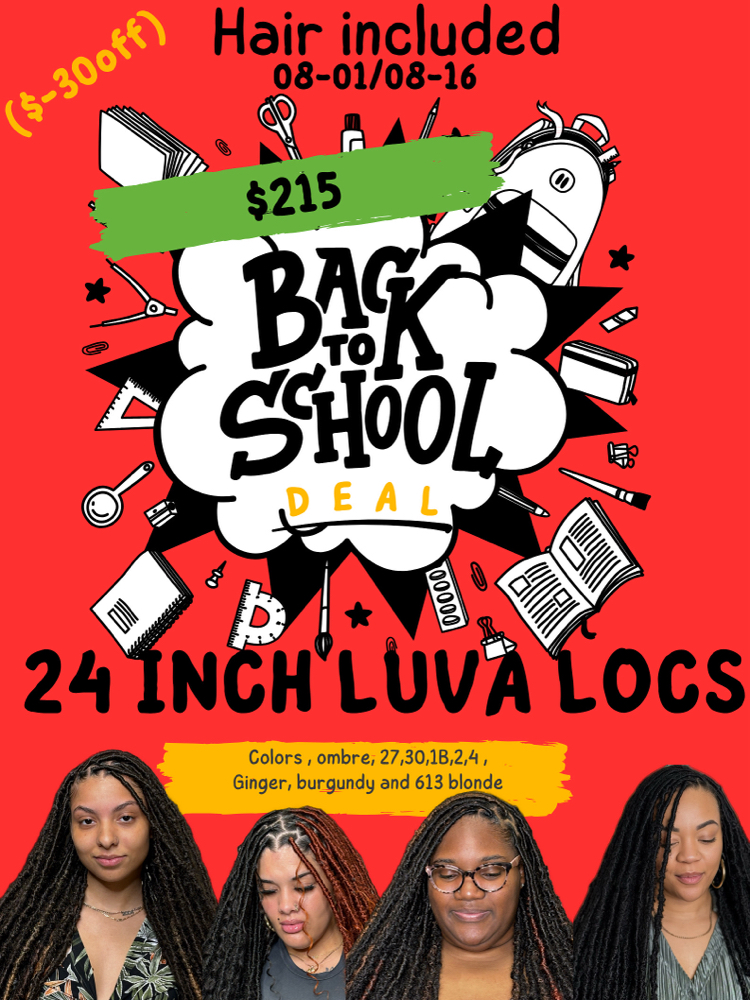 Back To School 24 Inch Luvalocs 🔥
