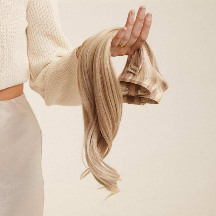 Handtied Extensions Instalation at All Dolled Up Beauty Bar in Stephenville, TX