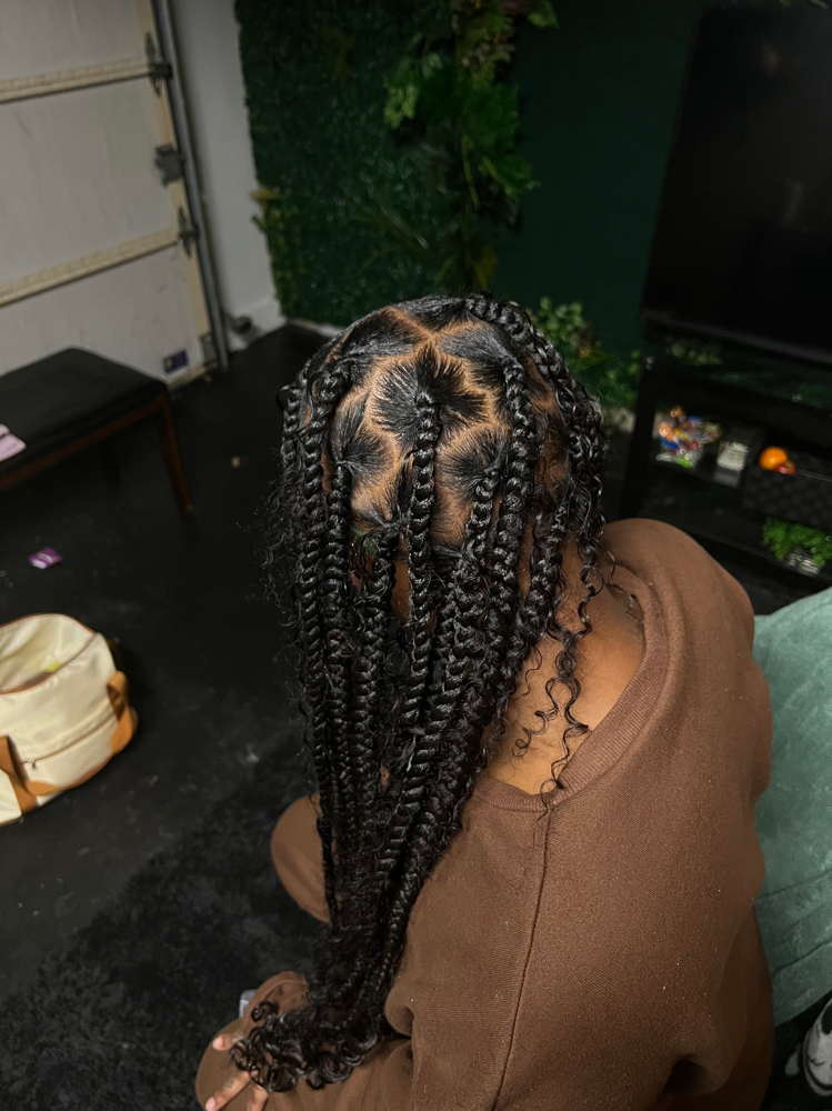 Large Knotless Braids